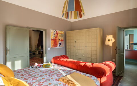 Sunset Sea View, Baratti, Populonia, Wifi, Ac: Furniture, Property, Picture Frame, Comfort, Building, Bed Frame, Wood, Textile, Interior Design, Lighting