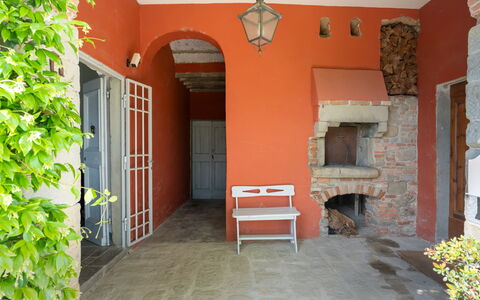 Casa Mirandola: Plant, Property, Building, Window, Orange, Wood, Brick, Door, Interior Design, Brickwork