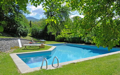 Casa Di Pietro In Vivo D'orcia, Pool: Water, Plant, Property, Swimming Pool, Azure, Tree, Cloud, Outdoor Furniture, Sky, Shade