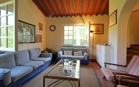 Villa Maddalena: Table, Furniture, Couch, Property, Window, Building, Wood, Interior Design, House, Architecture