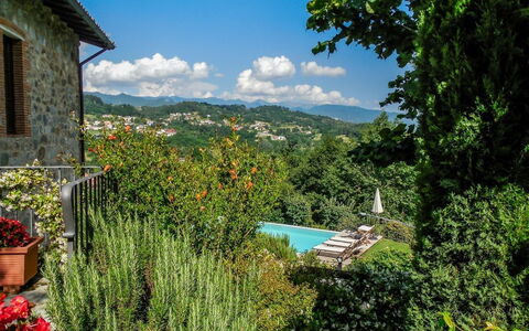 Villa Gelsomino: Flower, Plant, Sky, Cloud, Window, Building, Green, Natural Landscape, Tree, Land Lot