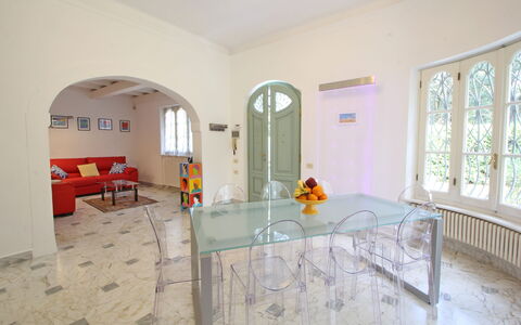 Villa Le Macchie: Furniture, Building, Window, Chair, Cabinetry, Door, Interior Design, Flooring, Floor