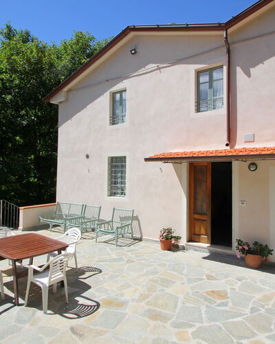 Apuane Retreat: Building, Property, Plant, Window, Table, Shade, Sky, House, Cottage, Wood
