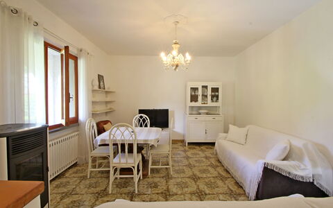 Casa Il Prato: Furniture, Table, Window, Picture Frame, Wood, Interior Design, Chair, Floor, Living Room, Flooring