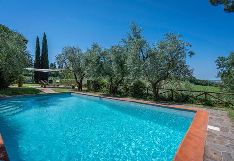 Chianti Hills Apartment, Pool, Ac: Blue, Swimming Pool, Hacienda, Shade, Backyard, Water Feature, Eco Hotel, Landscaping, Villa, Resort