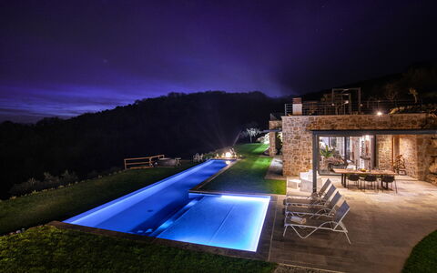 Villa Paradise: Water, Plant, Sky, Furniture, Building, Nature, Azure, Swimming Pool, Chair, Grass