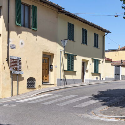 Florentine Careggi Loft: Sky, Property, Window, Building, Road Surface, Tree, Residential Area, House, Asphalt, Plant