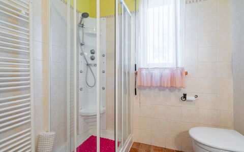 Bellavista Tuscany Apartment Panoramic Terrace: Property, Plumbing Fixture, Toilet Seat, Building, Toilet, Bathroom, Interior Design, Flooring, Architecture