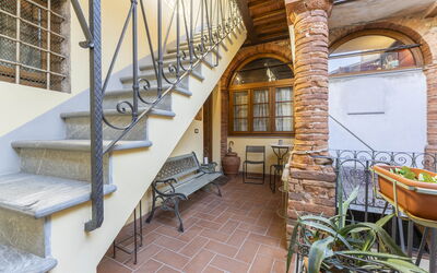 Lounge Flat Camaiore, Wifi, Versilia Coast: Property, Furniture, Window, Building, Wood, Interior Design, Chair, Stairs, Floor, Couch