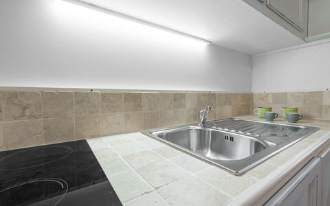 Le Volte, Borgo Campassini, Monteriggioni: Kitchen, Countertop, Ceiling, Interior Design, Major Appliance, Kitchen Appliance, Flooring, Lighting, Light Fixture, Floor