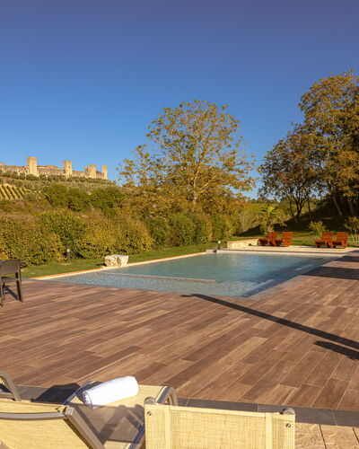 Le Volte, Borgo Campassini, Monteriggioni: Furniture, Outdoor Furniture, Garden, Chair, Outdoor Table, Eco Hotel, Shade, Swimming Pool, Sunlounger, Landscaping