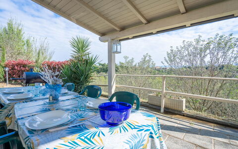 Borgo House In Florentine Hills With Pool: Furniture, Chair, Outdoor Furniture, Shade, Tablecloth, Garden, Resort, Outdoor Table, Kitchen & Dining Room Table, Eco Hotel