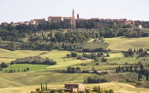 Prugnolo: Landscape, Grassland, Plain, Field, Tower, Castle, Meadow, Spire, Pasture, Plantation