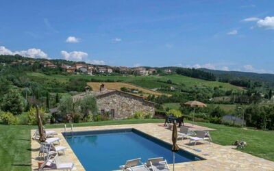 Podere Aurora: Swimming Pool, Outdoor Furniture, Resort, Residential Area, Furniture, Eco Hotel, Sunlounger, Thermae, Estate, Umbrella
