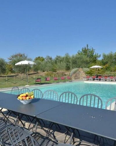 Villa Il Poggio: Furniture, Outdoor Furniture, Table, Chair, Outdoor Table, Lawn, Landscaping, Yard, Swimming Pool, Resort