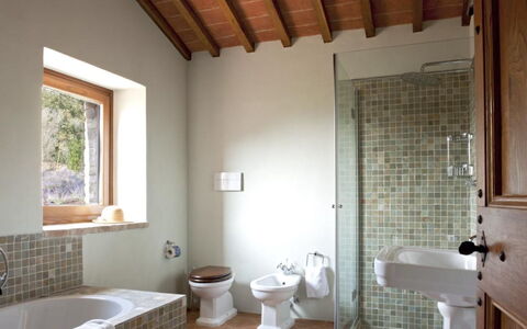 Villa del Cammino: Bathroom, Wall, Plumbing Fixture, Flooring, Interior Design, Floor, Tap, Plumbing, Home, Bathroom Sink