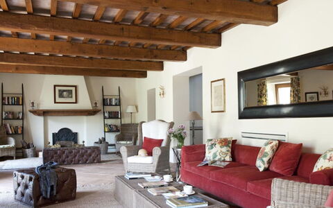 Villa del Cammino: Furniture, Interior Design, Couch, Flooring, Wall, Floor, Living Room, Wood, Ceiling, Room