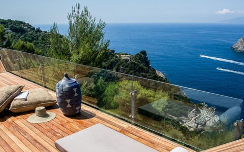 Villa Cala Moresca: Coastal And Oceanic Landforms, Furniture, Sea, Coast, Resort, Outdoor Furniture, Ocean, Eco Hotel, Chair, Wood Flooring