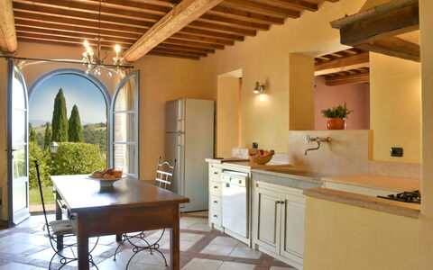 Villa Asia: Furniture, Interior Design, Flooring, Wall, Kitchen, Wood, Cabinetry, Home, Floor, Chair