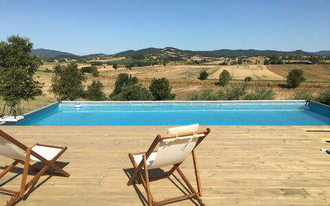 Poggio Cavallino Private Pool, Wifi, Maremma: Swimming Pool, Outdoor Furniture, Resort, Furniture, Sunlounger, Eco Hotel, Shade, Hardwood, Chair, Wood Stain