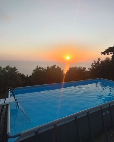 Il Tramonto: Blue, Cloud, Sunlight, Evening, Swimming Pool, Dusk, Sunrise, Sunset, Cumulus, Meteorological Phenomenon