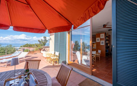 Ca' Nelly: Chair, Shade, Eco Hotel, Resort, Wood Stain, Outdoor Furniture, Balcony, Villa, Kitchen & Dining Room Table