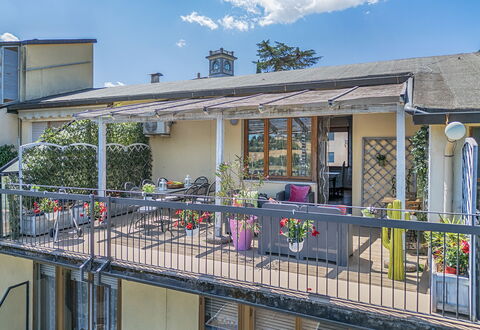 Casamia Tuscan Oasis: 4Br Panoramic Penthouse, Sky: Balcony, Flowerpot, Porch, Iron, Shade, Houseplant, Chair, Design, Outdoor Structure, Handrail