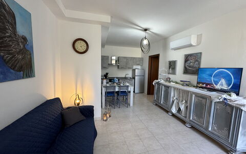 Il Volo Del Nibbio: Furniture, Flooring, Floor, Apartment, Couch, Chair, Living Room, Coffee Table, Sofa Bed