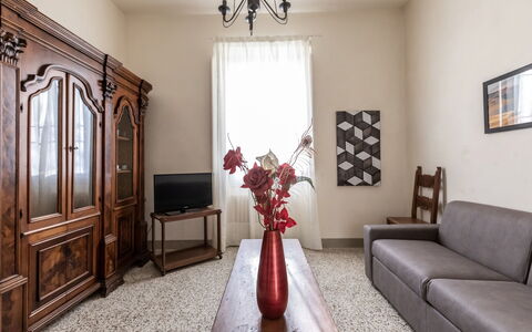 Villa Amelia: Furniture, Interior Design, Flooring, Wood, Floor, Couch, Room, Living Room, Lighting, Apartment