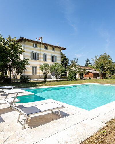 Villa Amelia: Blue, Swimming Pool, House, Home, Estate, Resort, Outdoor Furniture, Villa, Garden, Mansion