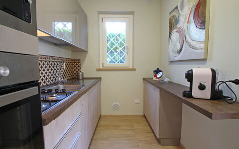 Casa Rossella: Kitchen Appliance, Kitchen, Countertop, Major Appliance, Interior Design, Home Appliance, Cabinetry, Flooring, Wood, Kitchen Stove