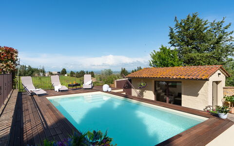 Villa Gori: Swimming Pool, Resort, Composite Material, Outdoor Furniture, Eco Hotel, Farmhouse, Garden, Shade, Estate, Umbrella