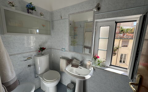 Anna: Plumbing Fixture, Sink, Bathroom, Bathroom Sink, Plumbing, Tap, Toilet, Interior Design, Toilet Seat, Floor