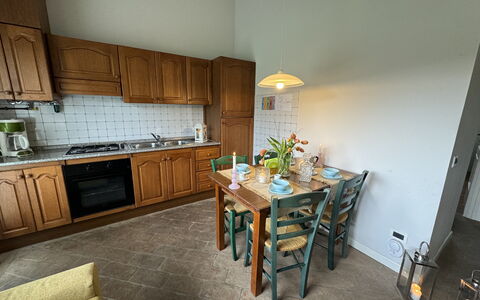 Green Hills 13: Flooring, Furniture, Kitchen, Countertop, Interior Design, Floor, Cabinetry, Wood, Kitchen Appliance, Ceiling