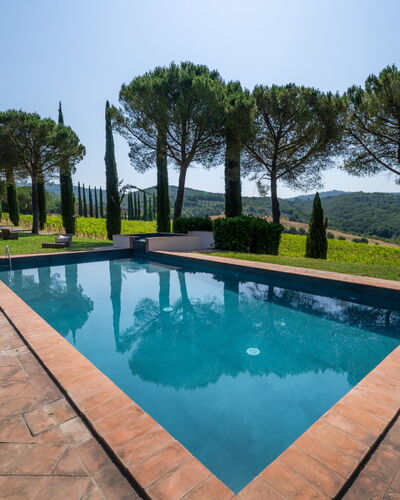 Passignano: Blue, Swimming Pool, Landscaping, Garden, Water Feature, Shade, Backyard, Hacienda, Eco Hotel