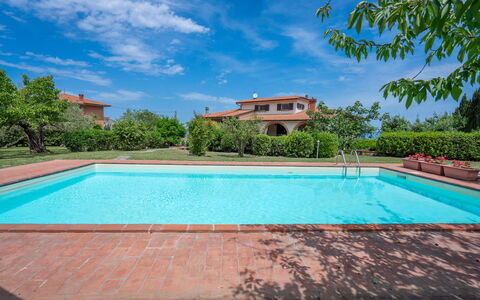 Il Campino, Pool, Montaione: Blue, Swimming Pool, Hacienda, Estate, Farmhouse, Eco Hotel, Villa, Resort, Landscaping, Water Feature
