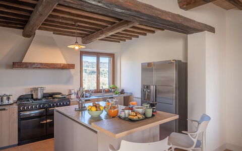 Casale Sunset: Furniture, Kitchen, Interior Design, Flooring, Countertop, Wood, Ceiling, Kitchen Appliance, Home, Cabinetry