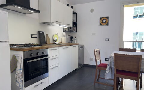 Anne-britt Home: Kitchen Appliance, Kitchen, Furniture, Countertop, Major Appliance, Flooring, Interior Design, Cabinetry, Wood, Floor