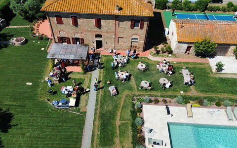 Villa Leone Reale - with a Private Pickleball Cour: Estate, Lawn, Swimming Pool, Yard, Hacienda, Villa