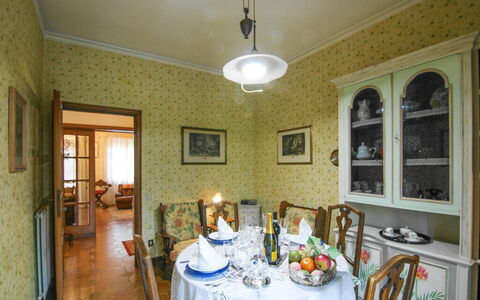 Butterfly Apartment In Lucca: Interior Design, Furniture, Wood, Ceiling, Flooring, Lighting, Dining Room, Floor, Room, Table