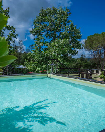 Casale La Canigiana, House, Pool, San Miniato: Blue, Water, Swimming Pool, Composite Material, Resort, Eco Hotel, Shade, Water Feature, Reflection, Landscaping