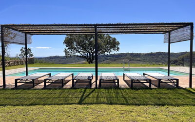 Villa Sassinoro: Swimming Pool, Shade, Outdoor Structure, Landscaping, Pergola, Resort, Pavilion, Eco Hotel, Outdoor Furniture