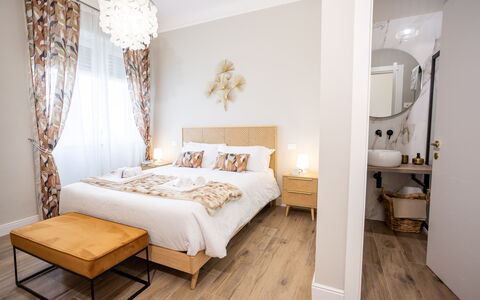 Casa Coccinella: Furniture, Interior Design, Bed, Bedroom, Floor, Wood, Bed Sheet, Room, Flooring, Linens