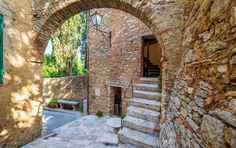 Torre di Serre: Wall, Stone Wall, Brick, Brickwork, Flagstone, Cobblestone, Houseplant, Stairs, Ruins