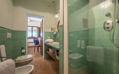 Aqua Bio Retreat: Interior Design, Flooring, Plumbing Fixture, Ceiling, Floor, Bathroom Sink, Tap, Bathroom, Lighting, Furniture