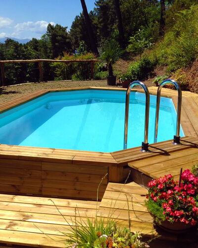 Podere la Botte, Pool, Lari: Wood, Leisure, Swimming Pool, Wood Stain, Hardwood, Backyard, Eco Hotel, Plank, Outdoor Furniture