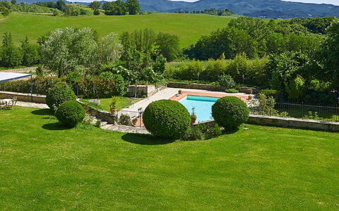 Villa Medicea Lo Sprocco: Garden, Landscape, Shrub, Swimming Pool, Lawn, Landscaping, Backyard, Yard, Shade