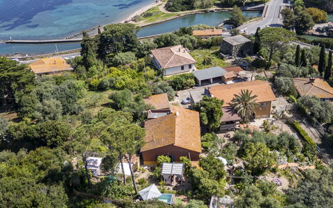La Torre sul Ponte, Seaview, Garden: Water, Tree, Residential Area, House, Landscape, Coast, Coastal And Oceanic Landforms, Home, Aerial Photography, Bird'S-Eye View