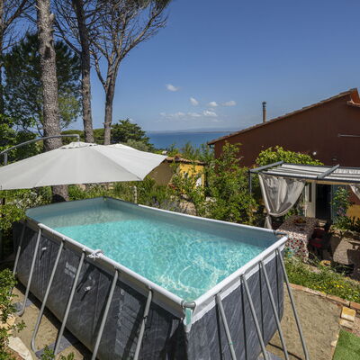 La Torre sul Ponte, Seaview, Garden: Swimming Pool, Composite Material, Shade, Leisure, Resort, Eco Hotel, Outdoor Furniture, Backyard, Houseplant