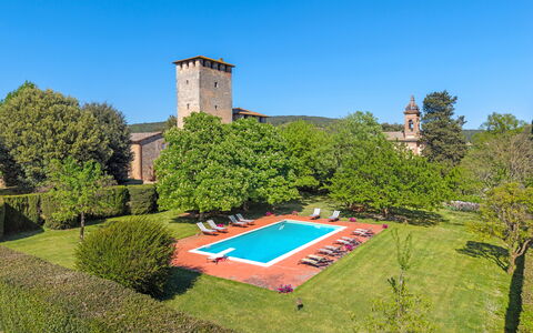 Medieval Castle Living: Vineyards, Swimming Pool &: Estate, Garden, Hacienda, Landscaping, Plantation, Castle, Lawn, Hedge, Villa, Mansion